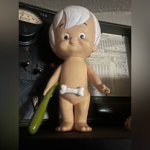 Vintage Flintstones BAM BAM Doll By Applause Moveable Arms 10.25" TALL